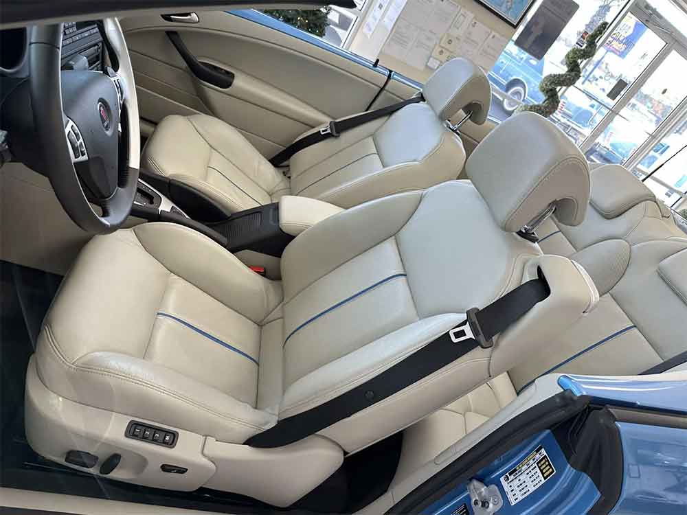 The interior of the cabriolet is completely factory, preserved, and without traces of use, which is almost impossible to find on the market of used cars, especially convertibles.