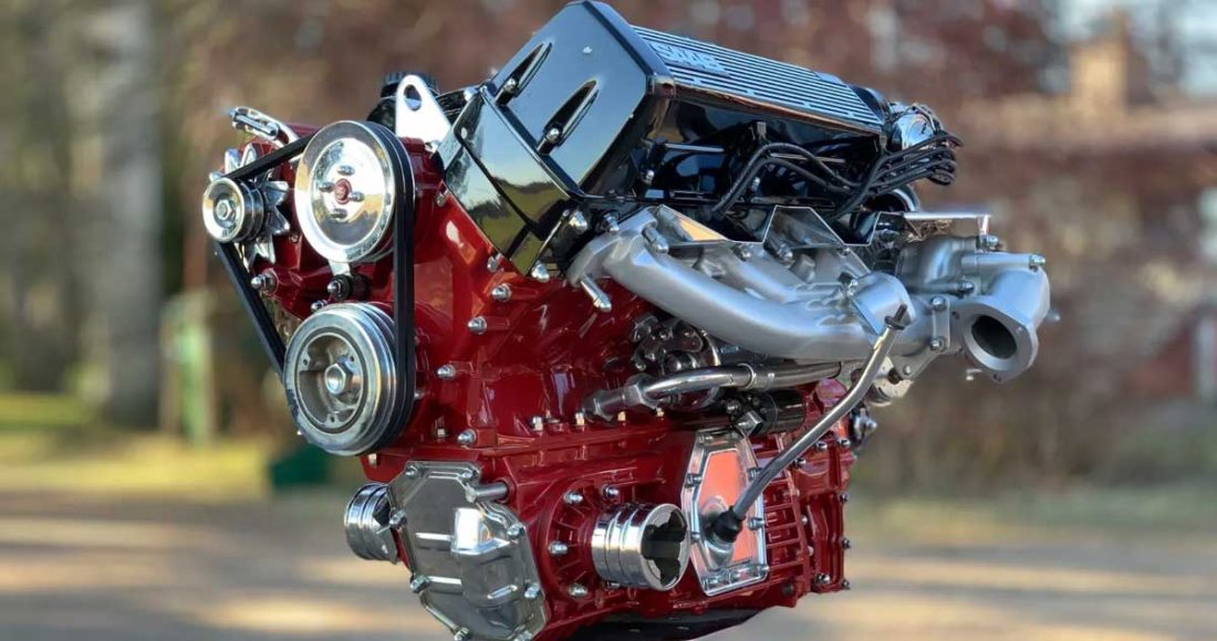 Saab 900 Turbo show engine