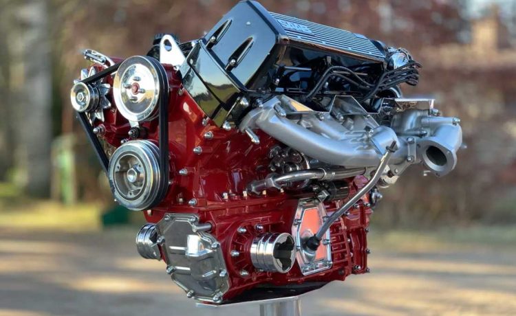 Saab 900 Turbo show engine