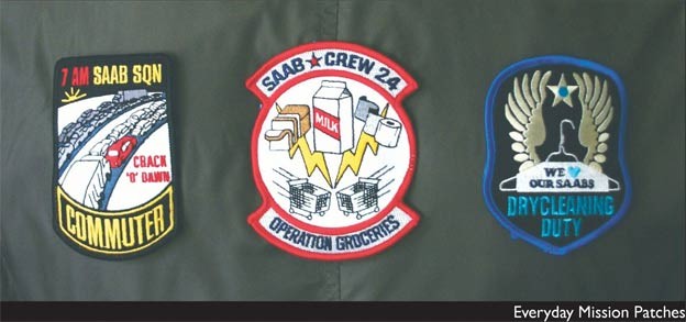 Saab everyday mission patches