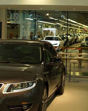 A glimpse into Saab’s iconic Trollhättan factory, where the final Saab models, including the Saab 9-5, were produced before the factory's closure. The dismantling of the plant marks the end of an era in Swedish automotive history.