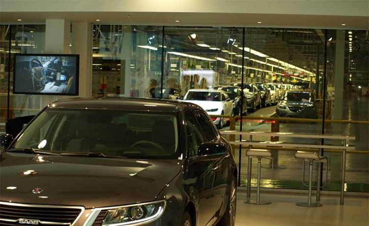 A glimpse into Saab’s iconic Trollhättan factory, where the final Saab models, including the Saab 9-5, were produced before the factory's closure. The dismantling of the plant marks the end of an era in Swedish automotive history.