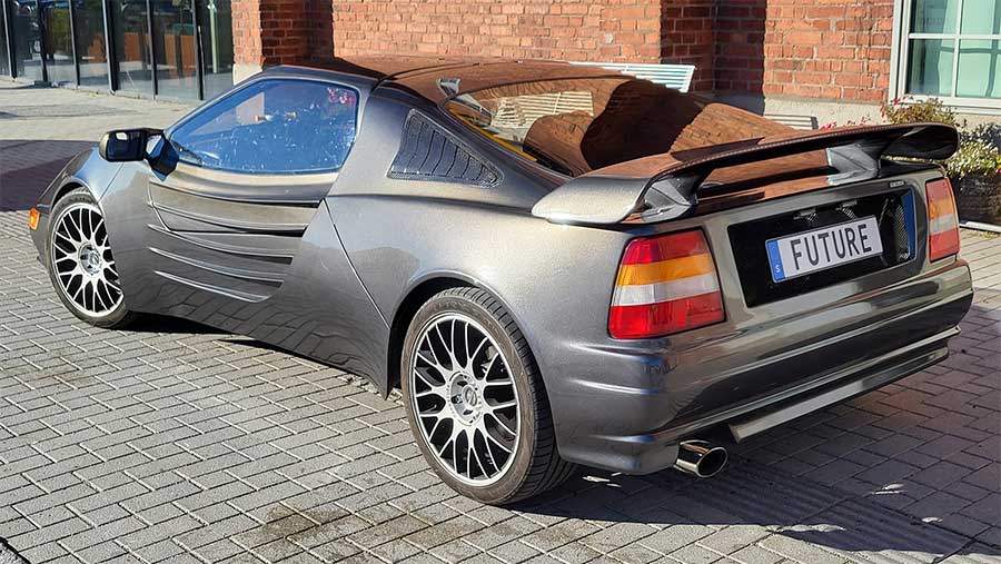 Tommy Gullberg’s completed Saab Future—a unique supercar built from scrap parts, ready to hit the road after 35 years