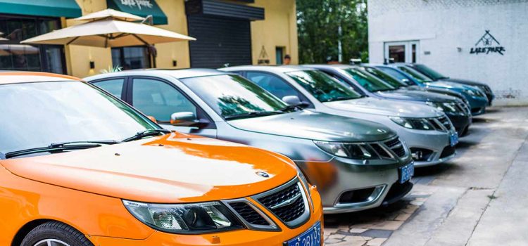 A vibrant lineup of Saab cars at the 2024 Beijing gathering, showcasing the passion and dedication of Saab enthusiasts in China. Photo by Li Cheng.