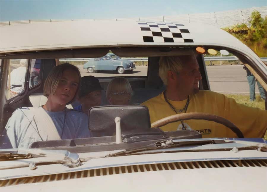 Me and Dad in Trollhättan, July 1997