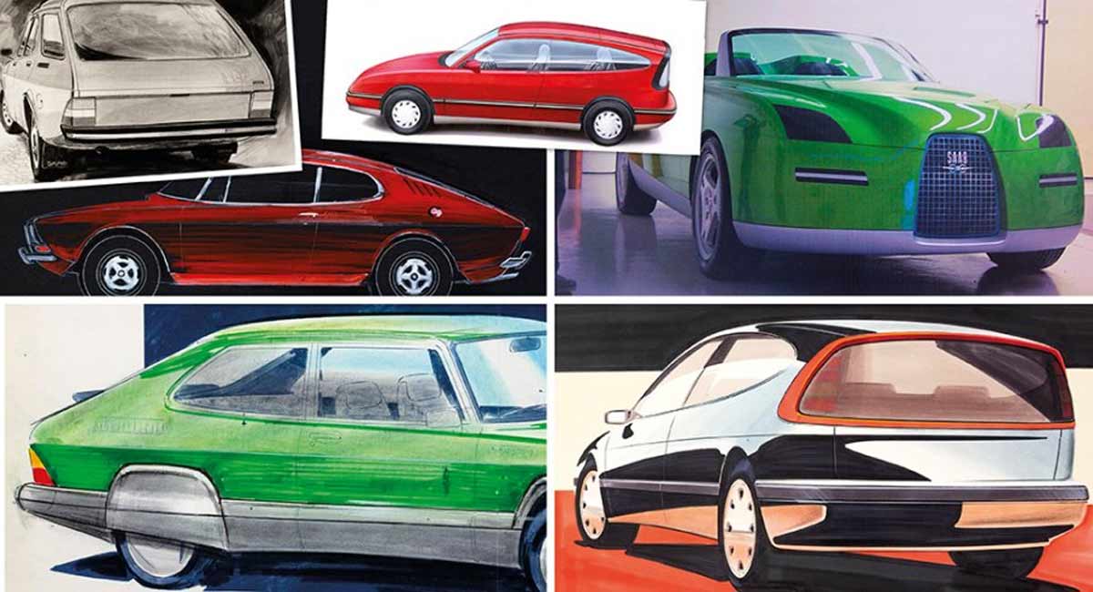 Long-lost treasures: Unveiled sketches of Saab's secret projects that never made it past the drawing board.