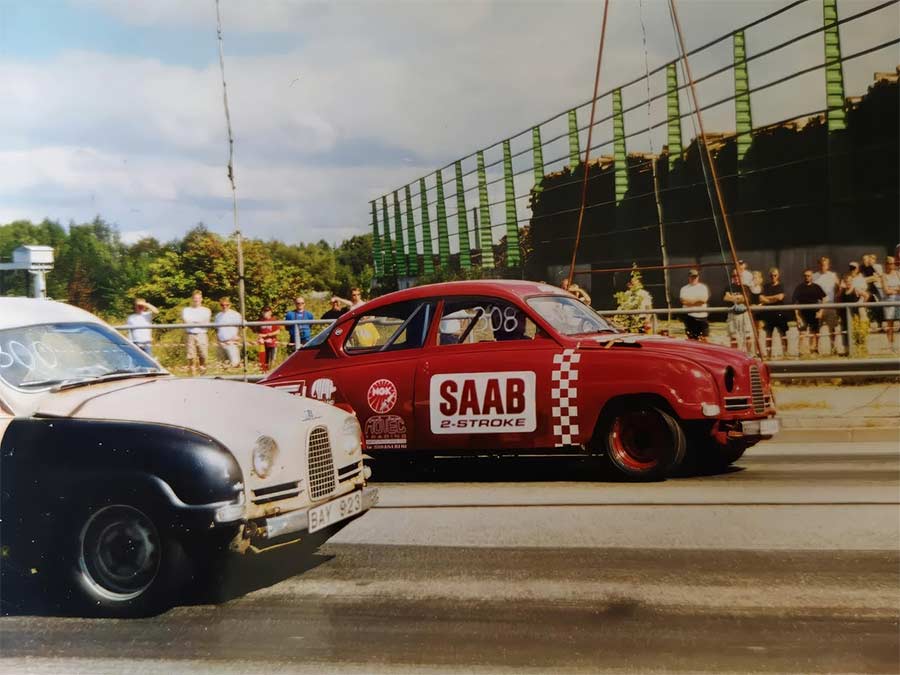 SAAB 96 850 Drag Racing at Kinnekulle Ring, 1999