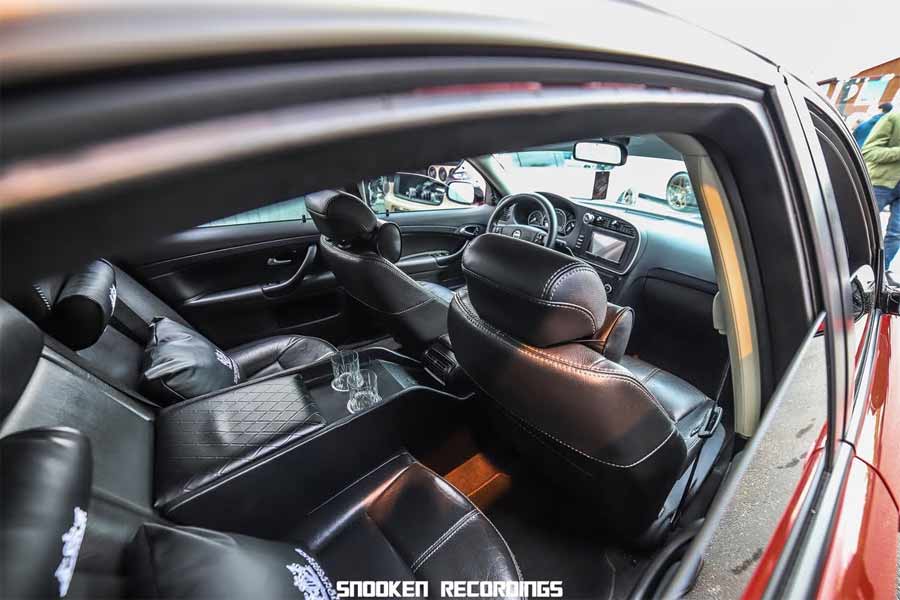 the amazing interior of her car