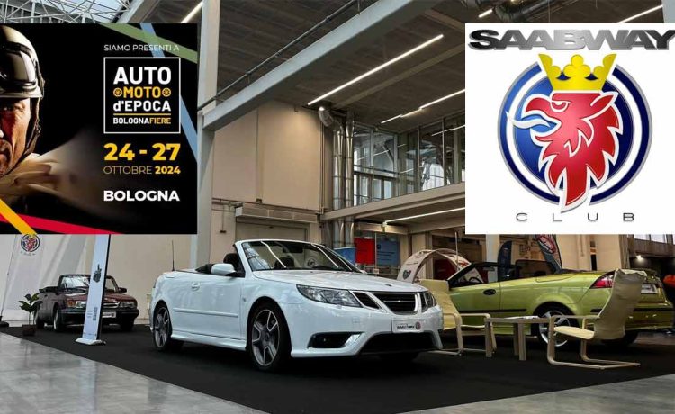 SaabWay Club Italy’s stunning showcase of Saab Convertible models at Auto e Moto d'Epoca 2024, celebrating decades of innovation and elegance in open-top motoring.