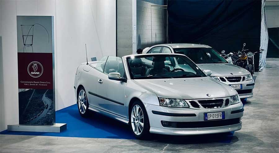 Elegance on Display: Saab's Prestigious Legacy Showcased at Zanetti Omero's Stand at the Vintage Motor Event