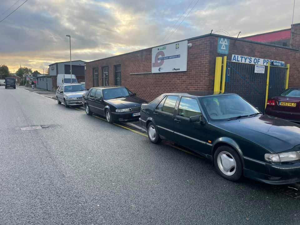 Alty's of Preston: A Hub of Saab Enthusiasts, Where Saabs Await Their Turn for Expert Care