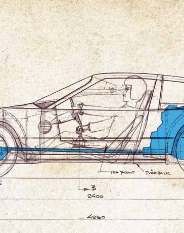 In 1970, Björn Andreasson designed the new Sonett IV with a central engine and four-wheel drive, using many chassis details from the then-new Saab 99.