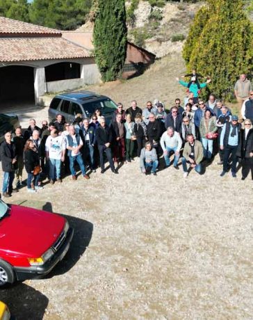 Saab enthusiasts gather at the picturesque Château Virant in Provence, celebrating a legacy of Swedish innovation and camaraderie