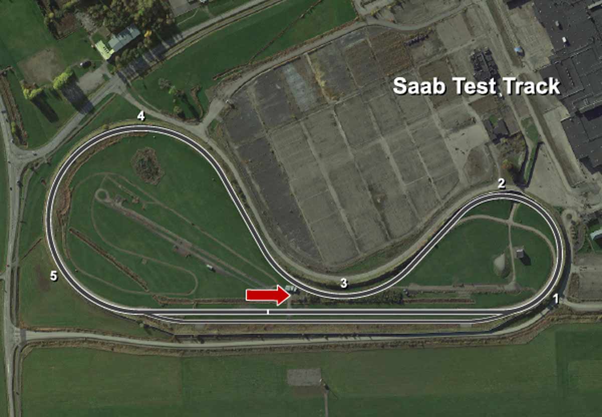 Inheriting SAAB's Legacy: T-Engineering, originally a spinoff from SAAB, proudly preserves the tradition by renaming the test track as 'Legacy Track.'