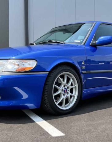 1999 Saab 9-3 Viggen in Lightning Blue Metallic – a rare and highly sought-after model known for its unique performance and history.