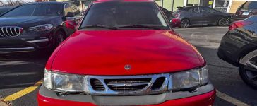 This 2002 Saab 9-3 Viggen in Laser Red is a rare, well-maintained example of Saab’s high-performance turbocharged icon.