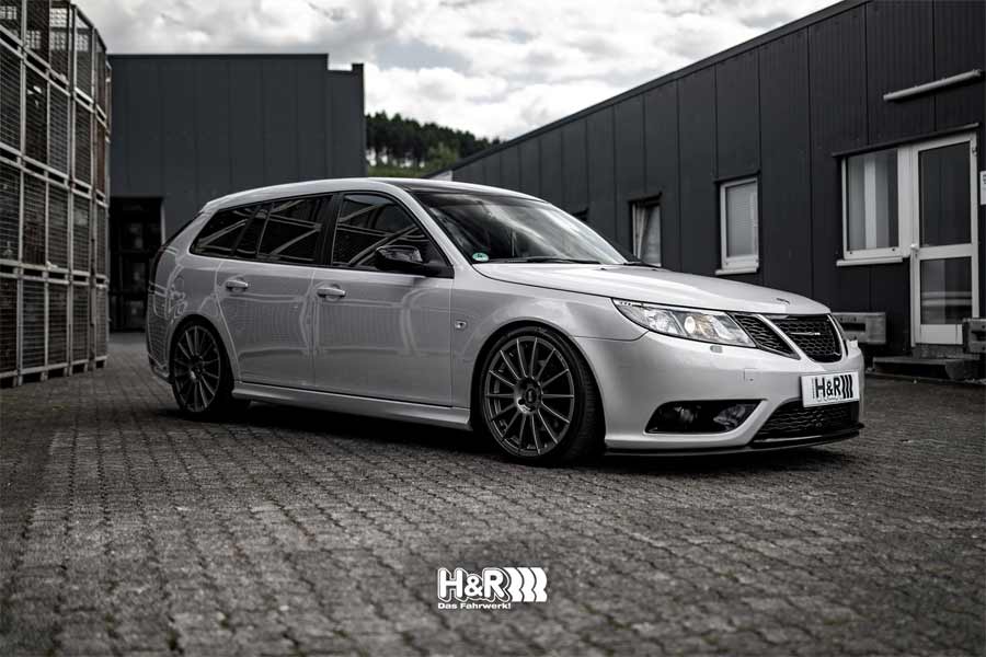 Saab 9-3 Sportswagon on H&R Custom Made Sport Springs