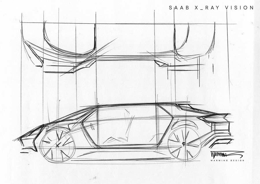 Saab x-ray vision concept