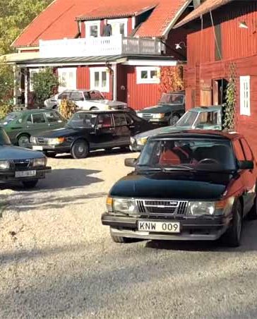 yard full of Saabs