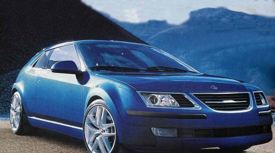 The Saab 9-1 concept—a vision of a true Swedish hot hatch that never made it to production. Instead, Saab enthusiasts had to settle for the rebadged 9-2X, a missed opportunity that still sparks debate today