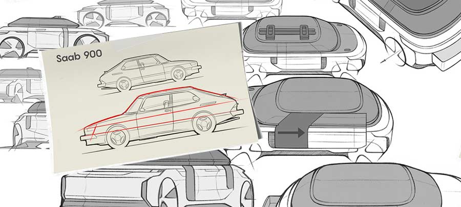 Saab 900 Heritage Design Lines