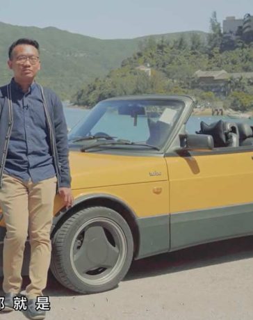 Miles stands proudly next to his rare Monte Carlo Yellow Saab 900 Turbo, a symbol of his passion for vintage cars and a star of Hong Kong's cinematic history.