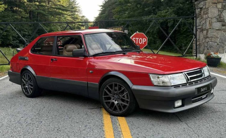 This iconic 1990 Saab 900 Turbo SPG, a favorite among Saab enthusiasts, combines Talladega Red charm with a powerhouse turbocharged engine and precision handling upgrades.