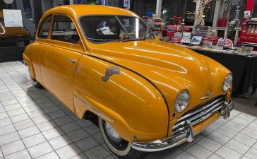 This 1954 Saab 92B project from Garry Small Saab, finished in striking yellow paint, awaits restoration by its future devoted owner.