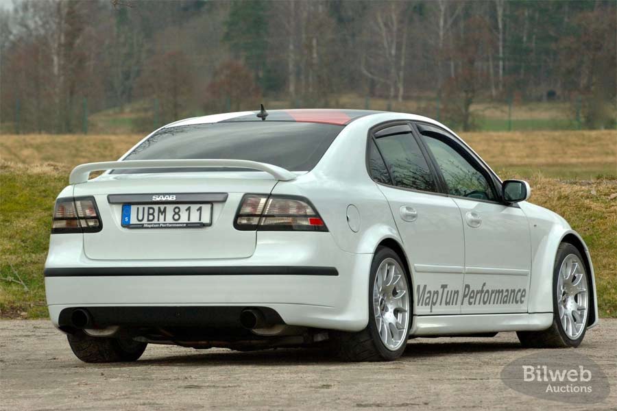 The Maptun Performance Enhanced Saab 9-3 XWD 'Lillebror': Showcasing Swedish Tuning Expertise with a Distinctive Rear Spoiler