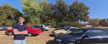 A rare sight: A teenager choosing a Saab 9-3 Aero Convertible over a Maserati and Crown Victoria. Could this be the start of a new Saab enthusiast?