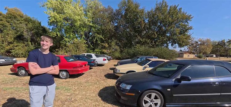 A rare sight: A teenager choosing a Saab 9-3 Aero Convertible over a Maserati and Crown Victoria. Could this be the start of a new Saab enthusiast?