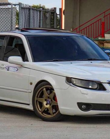 A pristine 2006 Saab 9-5 Aero, meticulously maintained and heavily upgraded for unparalleled performance and luxury, available for sale in Taipei, Taiwan.