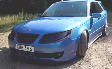 Adam's Unique Saab 9-5 Kombi with 600hp... Is 300km/h possible??