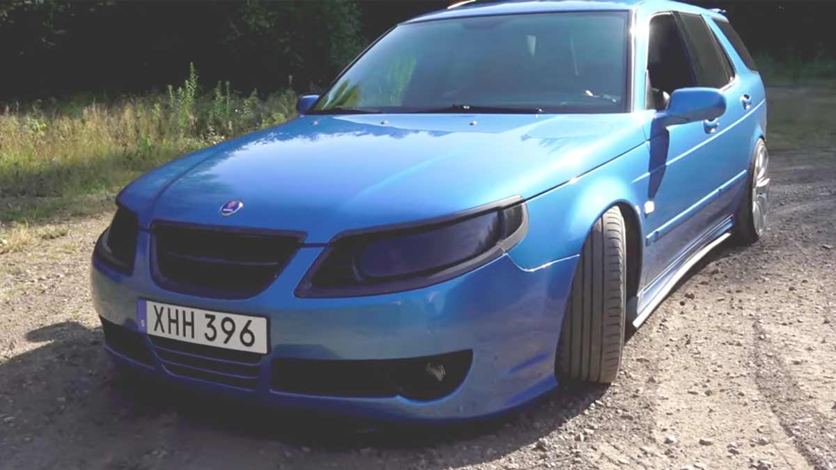 Adam's Unique Saab 9-5 Kombi with 600hp... Is 300km/h possible??