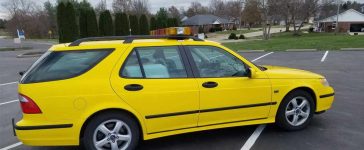 This 2004 Saab 9-5 Arc wagon, transformed into a runway friction tester by SARSYS, showcases the intersection of automotive ingenuity and aviation safety.