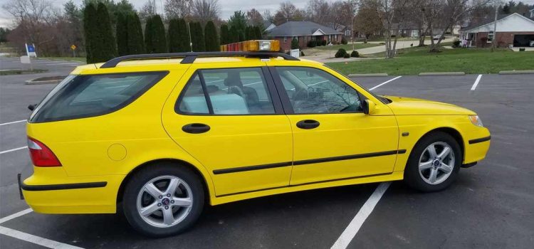 This 2004 Saab 9-5 Arc wagon, transformed into a runway friction tester by SARSYS, showcases the intersection of automotive ingenuity and aviation safety.