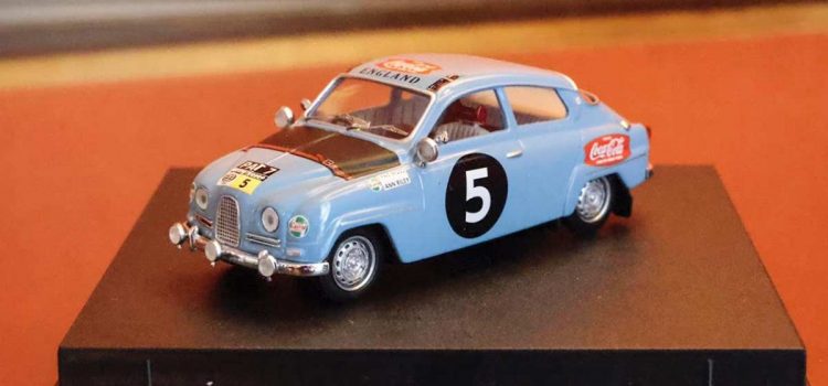 Saab 96 model car from 1962 East Africa Safari Rally