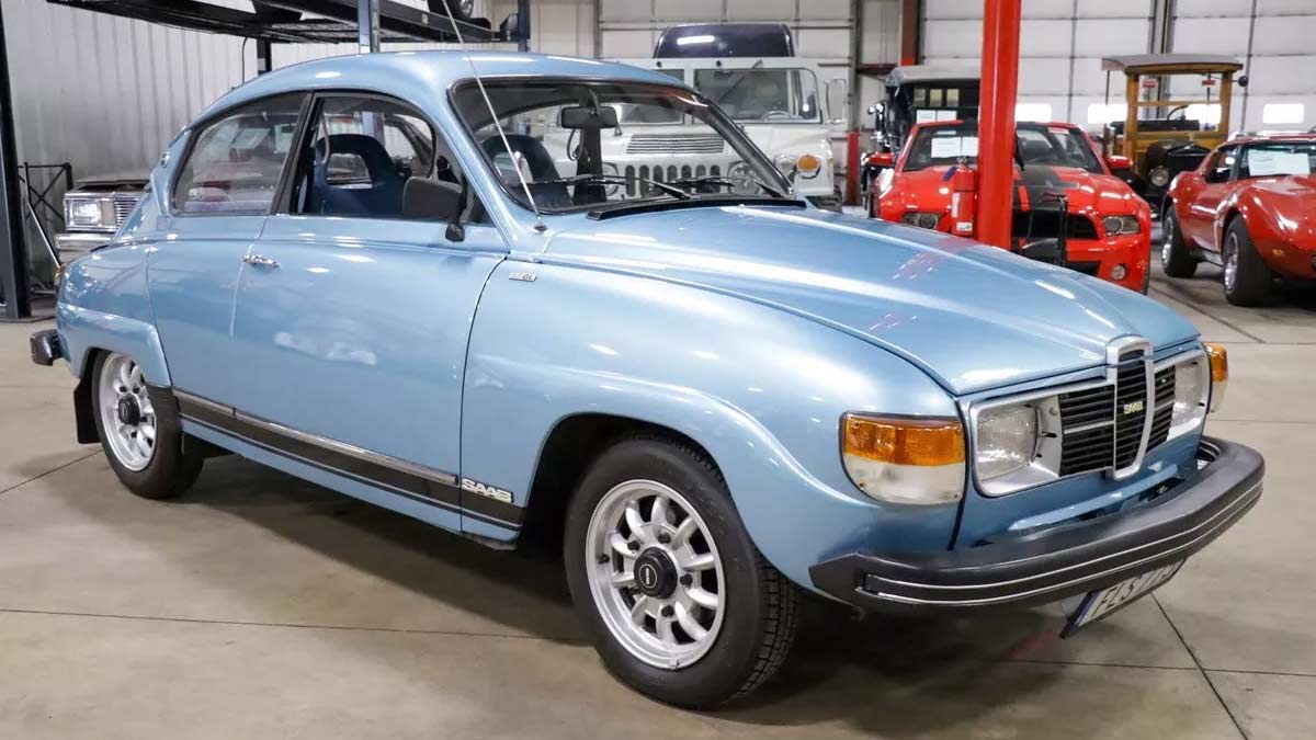 Impeccably preserved 1980 Saab 96 GL Jubileum: One of only 300 Scandinavian-market editions produced, now available at a premium.