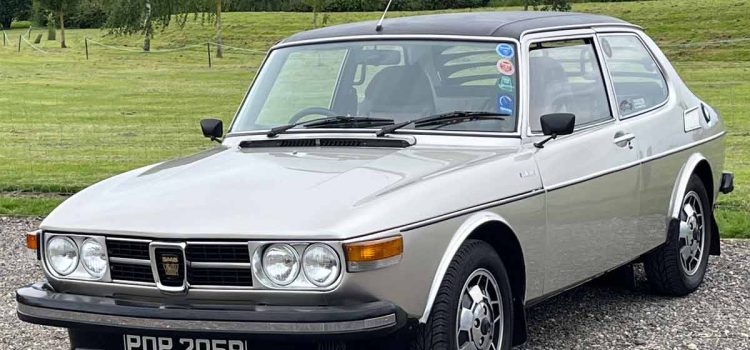 A beautifully restored 1977 Saab 99 EMS, meticulously maintained by Malcolm Espin, now available for sale with a fully rebuilt engine and rare original accessories