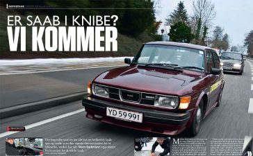 A Classic on the Road: The iconic Saab 99 Turbo, featured in a nostalgic review by Bil Magasinet, showcasing its unique design and performance that captivated enthusiasts.