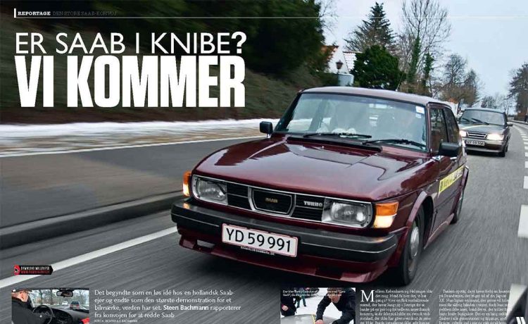 A Classic on the Road: The iconic Saab 99 Turbo, featured in a nostalgic review by Bil Magasinet, showcasing its unique design and performance that captivated enthusiasts.