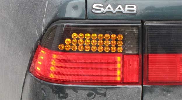 Saab 9000 LED lights