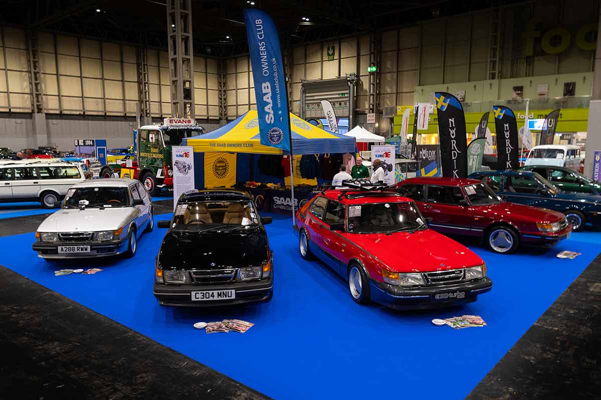 Saab cars at NEC Classic Motor Show 2024