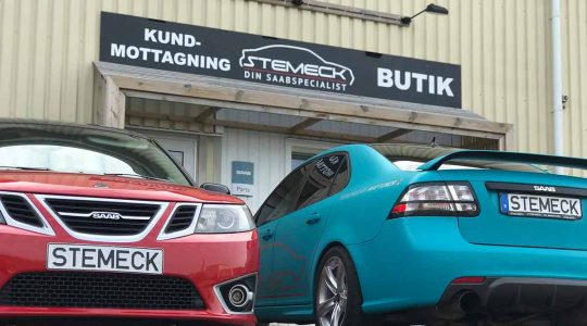 Stemeck's Saab specialists working to secure parts and preserve Saab vehicles, led by Stefan Molin, the driving force behind Saab's spare parts revival.