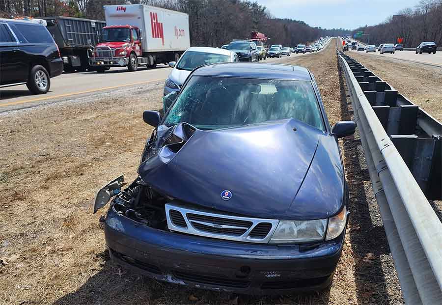 The Consequences of the Crash Could Have Been Fatal, but Saab's Safety Features Prevailed"