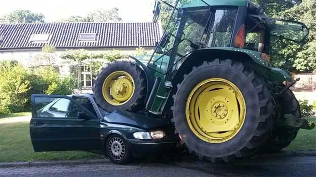 tractor-run-over-saab