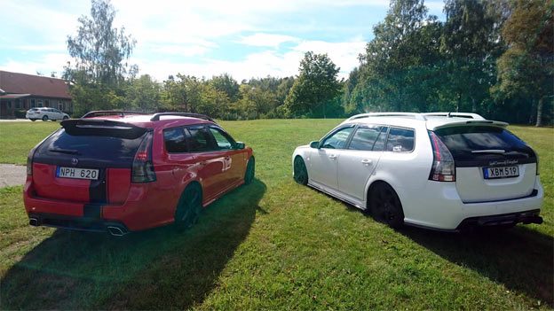 Two Beautiful Saab 9-3 Sportcombis